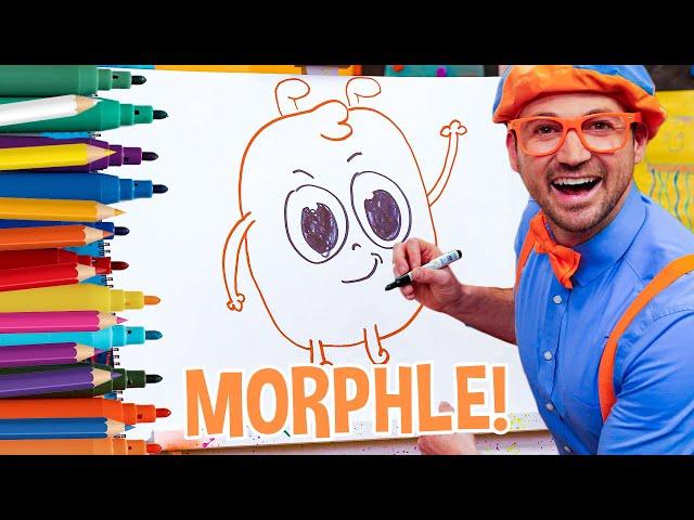 How To Draw MORPHLE - Blippi! Fun To Draw | Kids Art