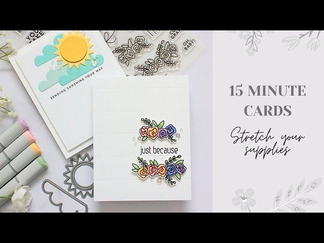 15 MINUTE HANDMADE CARDS (Clean and Simple for the win!)