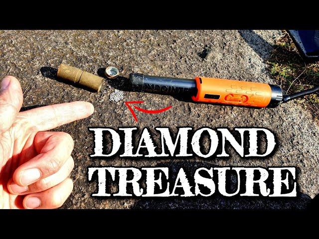 The most valuable find ever! Real DIAMOND TREASURE hidden inside a stone.