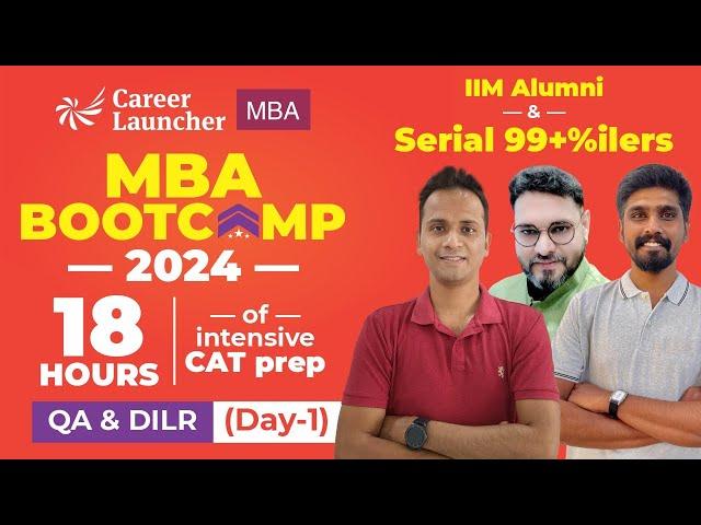 Complete DILR & QA Revision for MBA Exams | MBA Bootcamp Day-1 | CAT 2024 Preparation