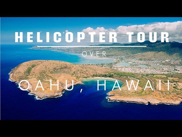 "Doors off" Helicopter Tour, Oahu Hawaii 4K