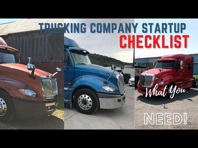 How To Start A Trucking Business: Trucking Company Startup Checklist [What you need to start]