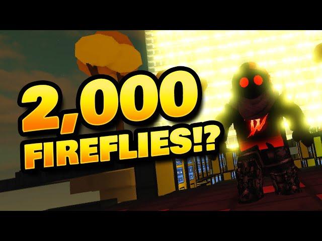 I Made a Wall of 2,000 Fireflies in Roblox Islands