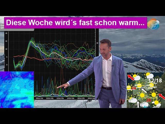 Diese Woche wird´s fast schon warm mit Südwind, Föhn & Hochdruck. Wettervorhersage 13.-20.10.2024.