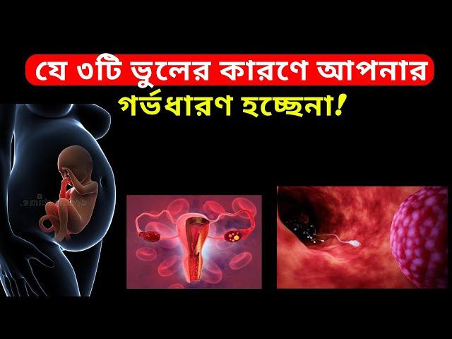 যে ৩টি ভুলের কারণে আপনার গর্ভধারণ হচ্ছেনা! How To Conceive Fast In Bangla!