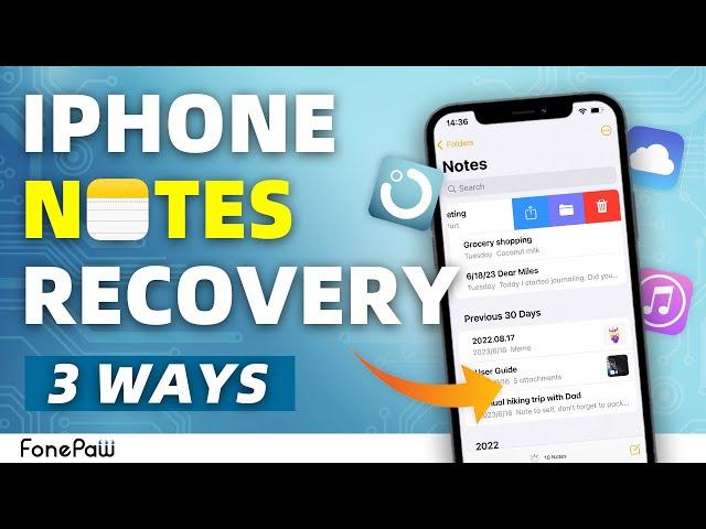 How to Fix iPhone Notes Disappeared in 3 WAYS | Easy iPhone Notes Recovery