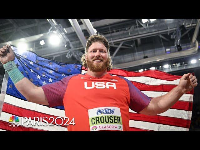 Ryan Crouser makes history with triple gold triumph at Indoor Worlds | NBC Sports