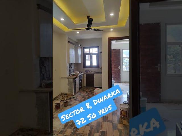 2 BHK DDA Builder floor in Dwarka sector 8 | Lift & Car Parking | Semi furnished | 60 Lakhs Only