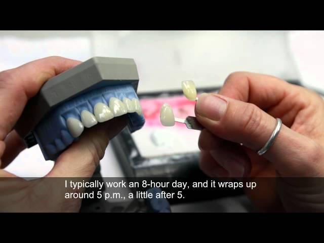 A day-in-the-life of a dental laboratory technician