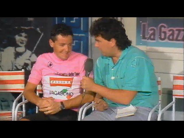 Irish Cyclist Stephen Roche Wins The Giro d'Italia, 1987