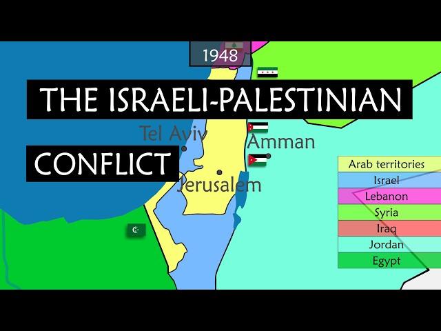 The Israeli-Palestinian Conflict explained on a map