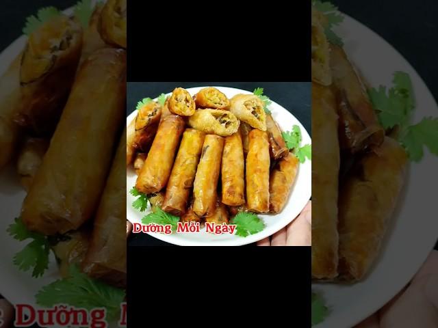 thêm một món chả giò chay nhân khoai môn mới lạ #thucduongmoingay