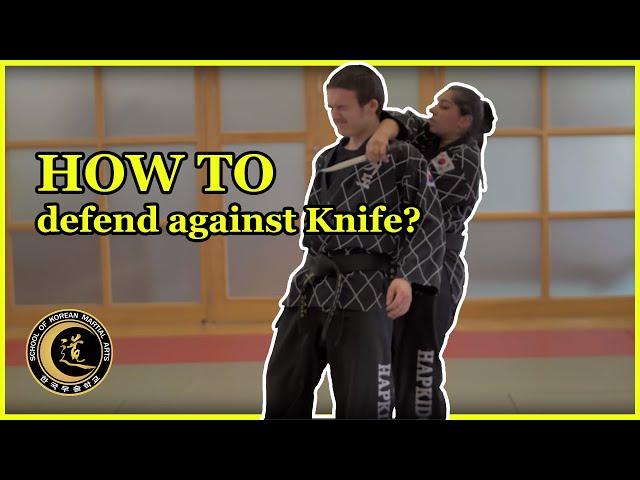 How to defend a knife, How to use Hapkido weapon & Bystander Techniques
