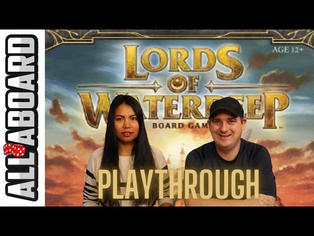 LORDS OF WATERDEEP | Board Game | How to Play and Full Playthrough