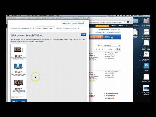 Tutorial - Walmart Affiliates Chrome Extension Tool