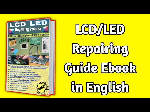 LCD LED Repairing guide Ebook in English by Dip Electronics LAB