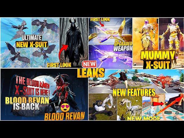 OMG  3.6 UPDATE NEWCROW X-SUIT | NEW MUMMY AKM| FREE BLOODREVAN X-SUIT| NEW FEATUREPUBGM/BGMI