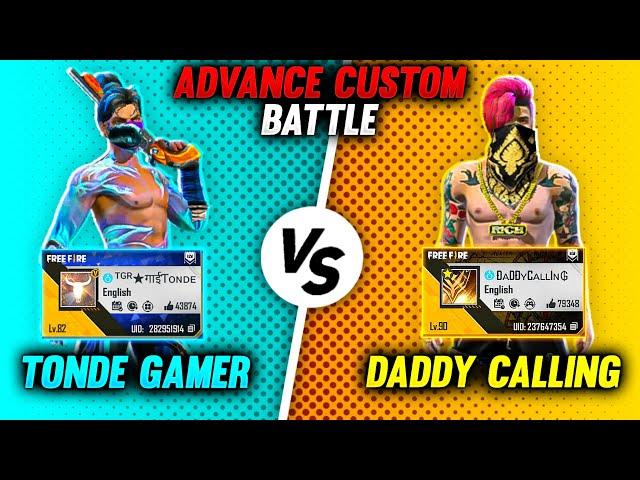 90 Level DaddyCalling Vs Tonde Gamer Best Red Custom Battle - Who Will Win?? Garena Free Fire