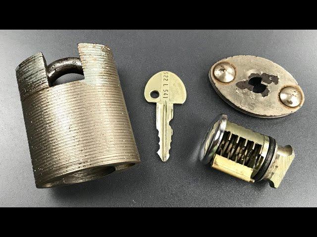 [687] U.S. Military “Miracle Lock” with Ingersoll 10-Lever Core Picked and Gutted