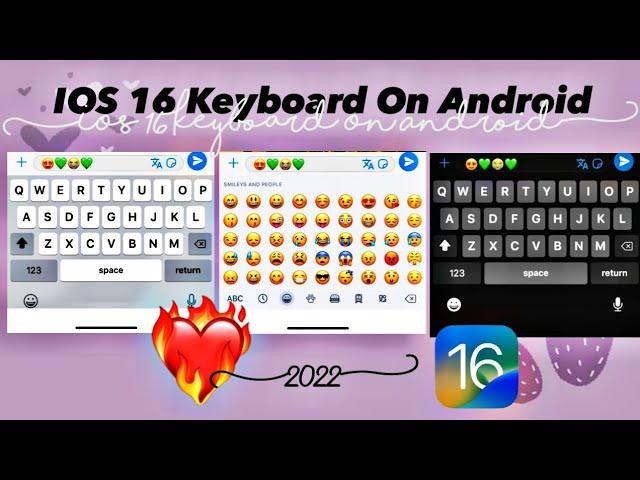 IOS Keyboard | IOS 16 Keyboard on android | iphone keyboard