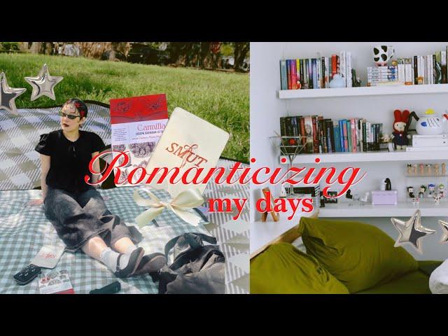 Romanticizing my days ౨ৎ  // some light reading, picnic, tattoos & building my new shelf