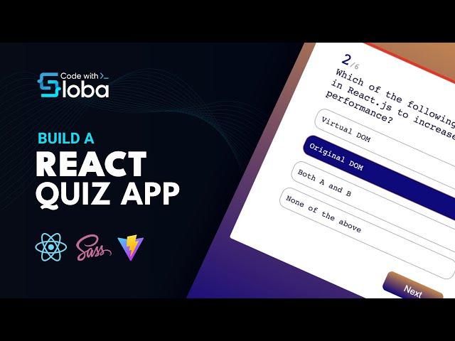 How to Build a Quiz App using React (for Beginners)