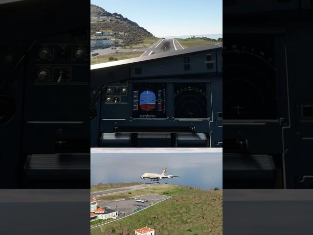 A380 at SABA | Shortest Runways In The WORLD #flightsim #aviation #msfs2020