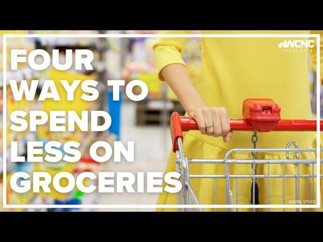 Four ways to spend less on groceries