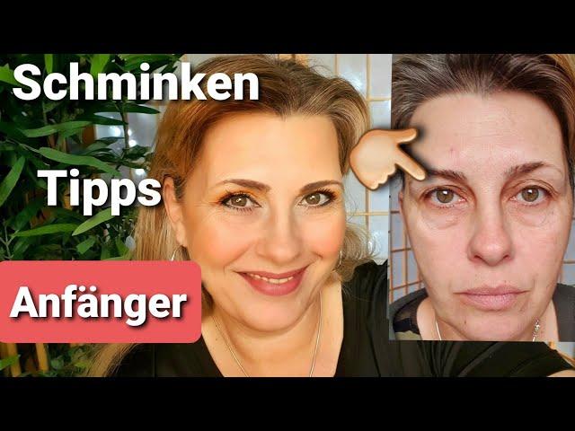 Einfache Anleitung für Anfänger ü50 jünger Schminken | Schlupflid | Lorèal | Maybelline | best Ager