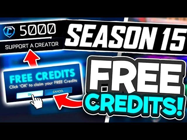 How To Get 5.000 FREE CREDITS GLITCH Season 15! In Rocket League!