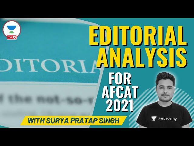 Editorial Analysis Session | Ex-IAF Surya Pratap Singh | Unacademy Shaurya