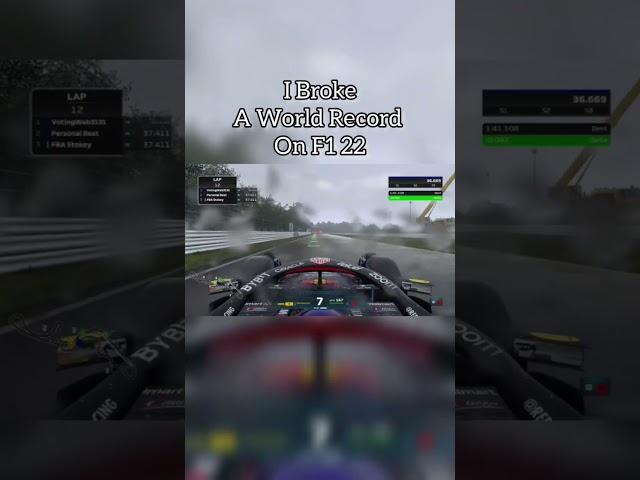 I Broke A World Record On F1 22!!! #f1 #f1 #formula1 #everyone #motorsport #ferrari #f122 #youtube
