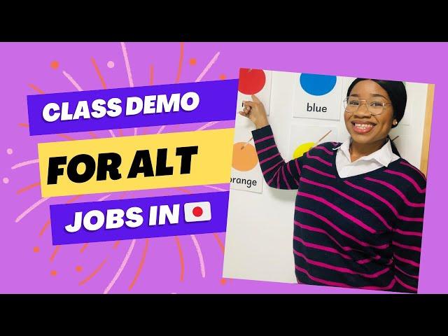 Class Demo for ALT Jobs in Japan