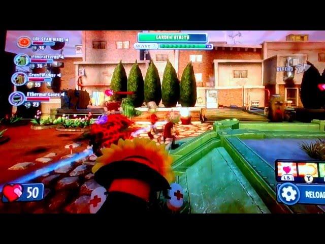 Foxthegamer and friends play garden ops plants vs zombies