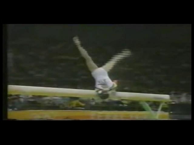 Shushunova 'sudden death' vault in Seoul '88 Olympic All-Around competition