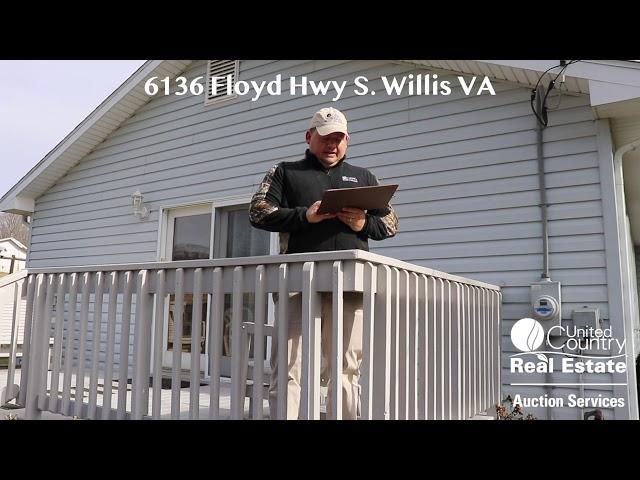 Country Home & Acreage for Sale at Auction in Floyd VA