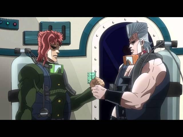 Jojo's Bizarre Adventure Kakyoin and Polnareff Manly Handshake