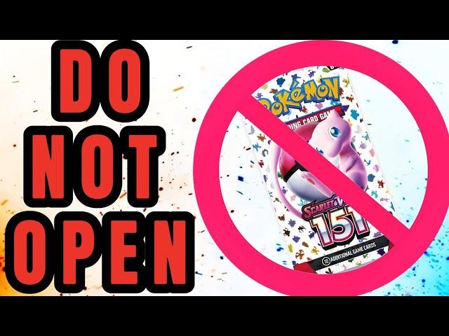 Why You Should STOP Opening Scarlet and Violet 151 Pokemon Cards!