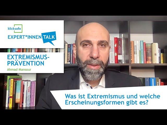 Was ist Extremismus? | klicksafe Expert*innen-Talk: Extremismus-Prävention