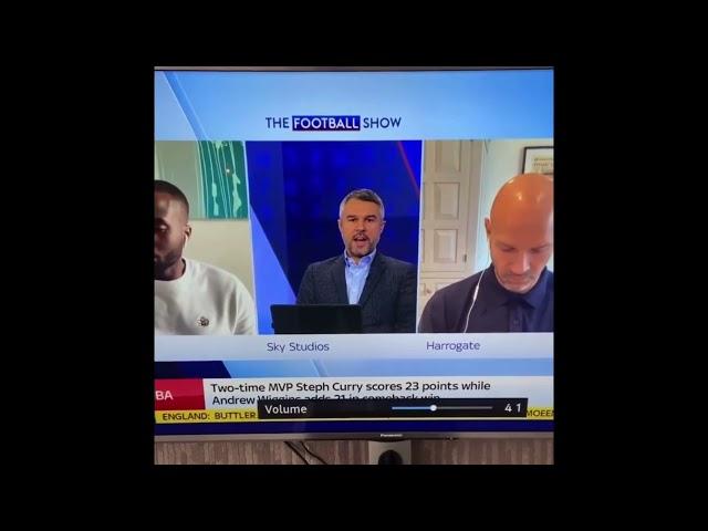 Danny Mills caught live on sky sports news saying Manchester United are ……