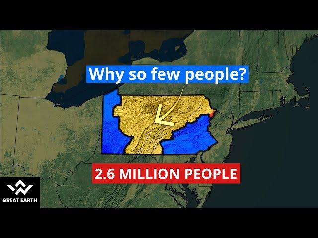 Why so few Americans live in  central Pennsylvania