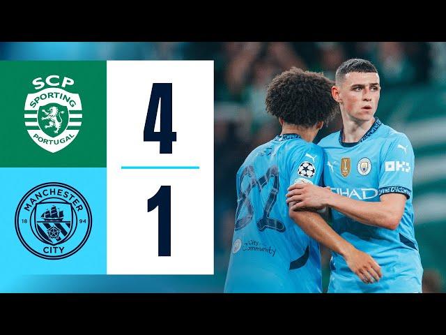 HIGHLIGHTS! City fall to Champions League defeat at Sporting | Sporting CP 4-1 Man City | UCL