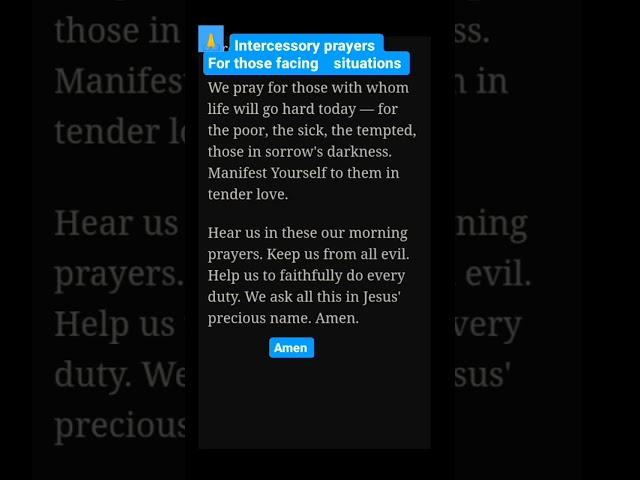 #dailyprayer #praying #intercession