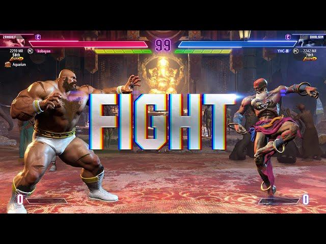 SF6  Kobayan (Rank #1 Zangief) Vs YHC-Mochi (Rank #3 Dhalsim)  SF6 High Level Match's!