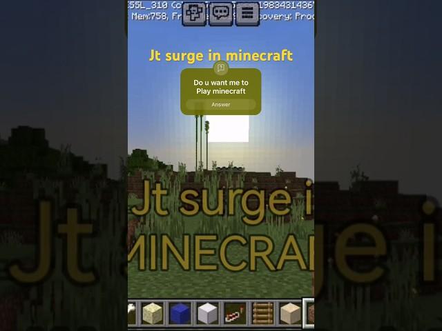 Jt surge In minecraft???#minecraft