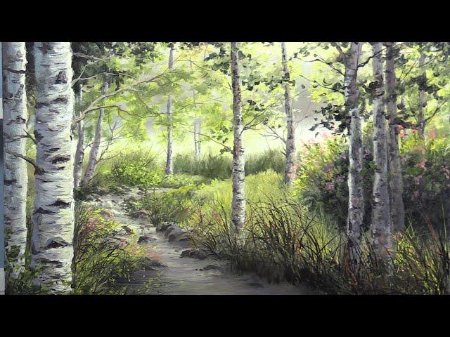 Birch Tree River | Paint with Kevin ®