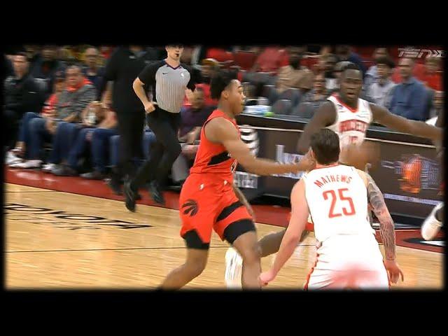 Scottie Barnes Nifty Setup to Banton - Raptors vs Rockets