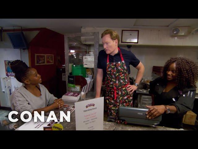 Conan Works At Sylvia’s Restaurant | CONAN on TBS