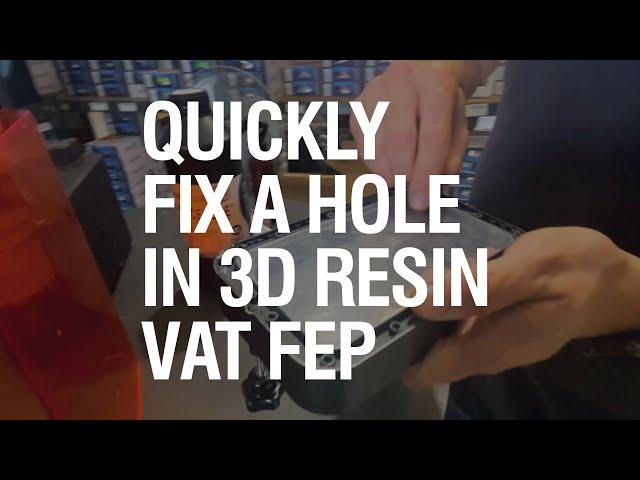 Monocure 3D ProTips: How to deal with a hole in your FEP sheet?