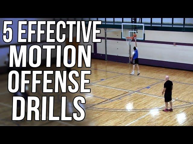 Motion Offense Drill: Teaching Effective Cuts and Movements At Beginning of Season